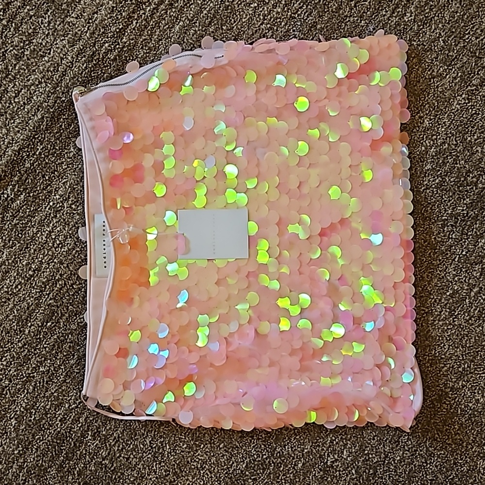 Endless Rose Jumbo Sequin Pink Mini Skirt.